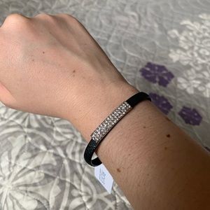 Classy Bracelet with Rhinestone and Magnetic Clasp